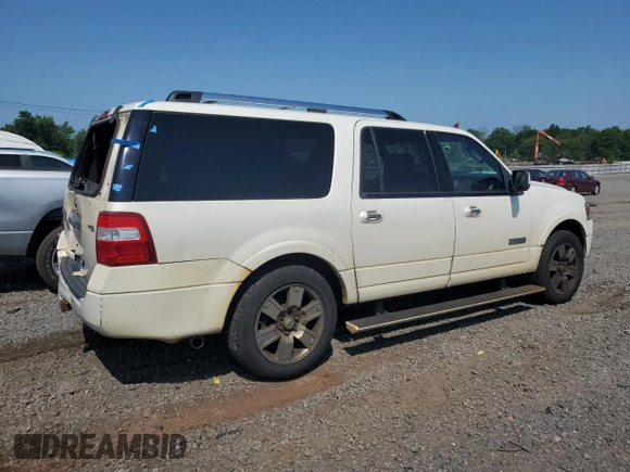 2008 Ford Expedition Max Limited with VIN 1FMFK20538LA42213, listed as a Copart auction lot 61907205 with 282,067 mi miles and Salvage title. Bid and sale history available at DreamBid. Image 3.