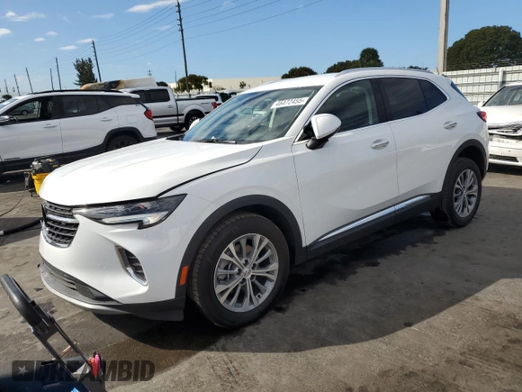 2022 Buick Envision Preferred with VIN LRBAZLR46ND009866, listed as a Copart auction lot 46472455 with 17,175 mi miles and Salvage Title. Bid and sale history available at carsss.com. Image 1.