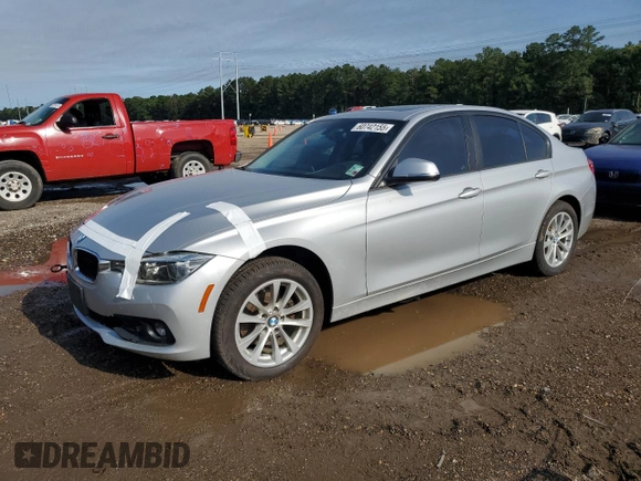 2018 BMW 3 Series 320i xDrive with VIN WBA8E5G52JNV02982, listed as a Copart auction lot 60742155 with 54,469 mi miles and Salvage title. Bid and sale history available at DreamBid. Image 1.