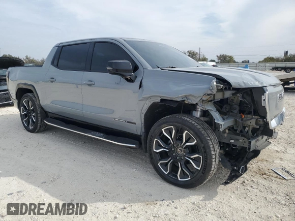 2024 GMC Sierra 1500 with VIN 1GT401EL3RU401137, listed as a Copart auction lot 82851714 with 5,005 mi miles and Salvage Title. Bid and sale history available at DreamBid. Image 4.