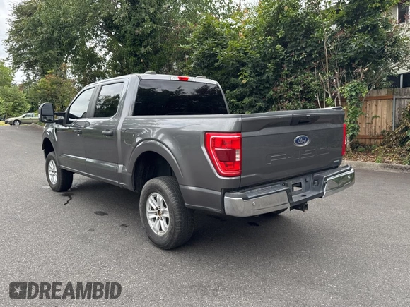 2021 Ford F-150 XL with VIN 1FTFW1E86MKD57397, listed as a Copart auction lot 62959355 with 59,227 mi miles and Salvage title. Bid and sale history available at DreamBid. Image 3.