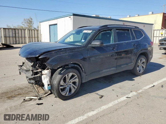 2021 Volkswagen Atlas SE with VIN 1V2WR2CA8MC587681, listed as a Copart auction lot 57714075 with 68,306 mi miles and Salvage title. Bid and sale history available at DreamBid. Image 1.