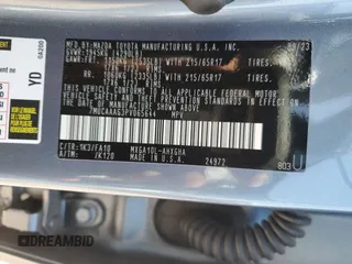 2023 Toyota Corolla Cross LE z VIN 7MUCAAAG3PV065644, wystawiony jako Copart lot #57070455 z przebiegiem 20 229 mil mil oraz Szkoda całkowita • Salvage title. Historia ofert i sprzedaży dostępna na DreamBid. Obrazek 14.