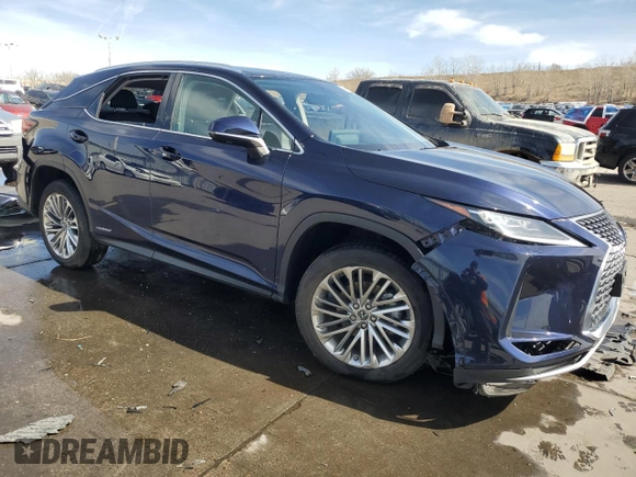 2020 Lexus RX with VIN 2T2JGMDA4LC047144, listed as a Copart auction lot 47641905 with 24,690 mi miles and Salvage Title. Bid and sale history available at carsss.com. Image 4.