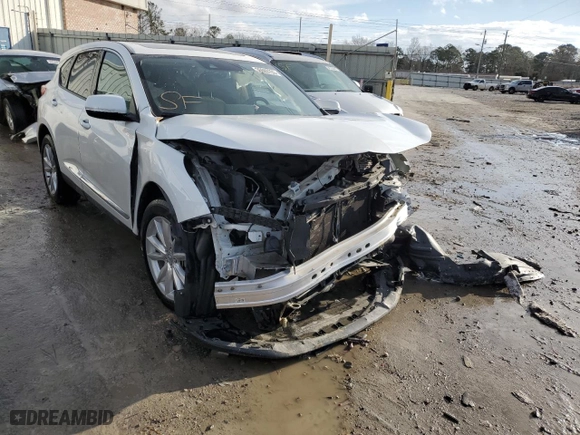 2020 Acura RDX with VIN 5J8TC1H3XLL001900, listed as a Copart auction lot 36689703 with 0 mi miles and Salvage Title. Bid and sale history available at carsss.com. Image 4.