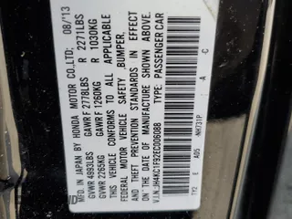 2014 Acura RLX Advance Pkg with VIN JH4KC1F92EC006088, listed as a Copart auction lot 74902364 with 155,048 mi miles and Salvage Title. Bid and sale history available at carsss.com. Image 15.