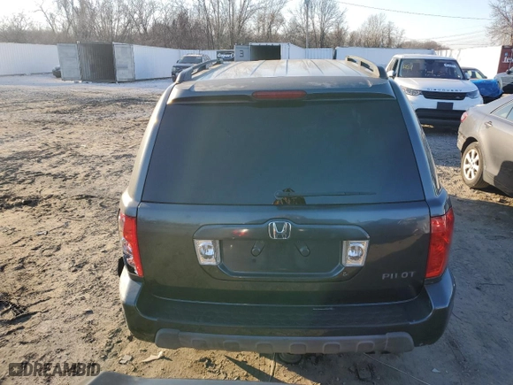 2003 Honda Pilot EX with VIN 2HKYF185X3H541247, listed as a Copart auction lot 46975335 with 186,195 mi miles and Salvage Title. Bid and sale history available at carsss.com. Image 6.