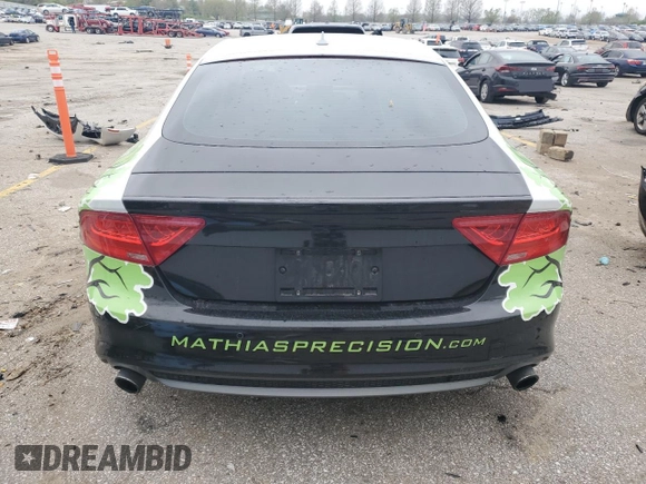 2014 Audi A7 Prestige with VIN WAU2GAFC2EN139596, listed as a Copart auction lot 51679715 with 115,355 mi miles and Salvage title. Bid and sale history available at DreamBid. Image 6.