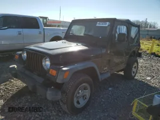 2005 Jeep Wrangler SE with VIN 1J4FA29195P366658, listed as a Copart auction lot 46220295 with 67,359 mi miles and Salvage Title. Bid and sale history available at carsss.com. Image 1.