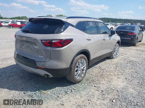 2021 Chevrolet Blazer LT with VIN 3GNKBCRS9MS582176, listed as a IAAI auction lot 42192476 with 29,863 mi miles and . Bid and sale history available at DreamBid. Image 4.