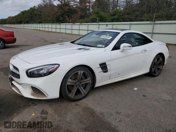 2018 Mercedes-Benz SL 450 z VIN WDDJK6GA4JF052221, wystawiony jako Copart lot #69430604 z przebiegiem 28 198 mil mil oraz Szkoda całkowita • Salvage title. Historia ofert i sprzedaży dostępna na DreamBid. Obrazek 1.
