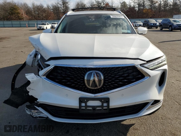 2022 Acura MDX w/Technology Package with VIN 5J8YE1H44NL014265, listed as a Copart auction lot 78062084 with 42,840 mi miles and Salvage Title. Bid and sale history available at carsss.com. Image 5.