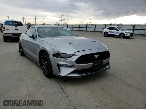 2023 Ford Mustang EcoBoost with VIN 1FA6P8TH8P5104972, listed as a Copart auction lot 48583055 with 35,178 mi miles and Salvage Title. Bid and sale history available at carsss.com. Image 10.