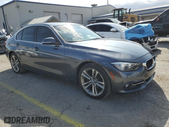 2017 BMW 3 Series 330i with VIN WBA8B9G37HNU56803, listed as a Copart auction lot 50347845 with 86,110 mi miles and Salvage Title. Bid and sale history available at carsss.com. Image 4.