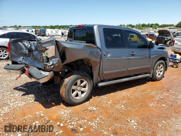 2014 Nissan Titan SV with VIN 1N6BA0EDXEN505116, listed as a Copart auction lot 59615845 with 132,319 mi miles and Salvage title. Bid and sale history available at DreamBid. Image 3.
