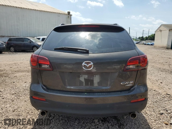 2015 Mazda CX-9 Touring with VIN JM3TB3CV3F0455294, listed as a Copart auction lot 62056495 with Not provided miles and Salvage title. Bid and sale history available at DreamBid. Image 6.