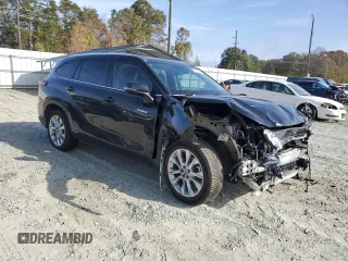 2021 Toyota Highlander Hybrid Limited with VIN 5TDYARAH2MS505811, listed as a Copart auction lot 79655894 with 84,430 mi miles and Salvage title. Bid and sale history available at DreamBid. Image 4.