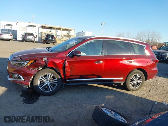 2020 Infiniti QX60 Luxe with VIN 5N1DL0MM0LC511566, listed as a IAAI auction lot 40879519 with 90,479 mi miles and . Bid and sale history available at DreamBid. Image 14.