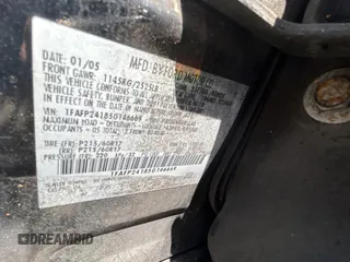 2005 Ford Five Hundred SEL z VIN 1FAFP24185G146669, wystawiony jako Copart lot #51990845 z przebiegiem Nie podano mil oraz Czysty tytuł • Clean title. Historia ofert i sprzedaży dostępna na DreamBid. Obrazek 10.