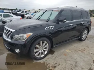 2012 Infiniti QX56 7-passenger with VIN JN8AZ2NF8C9518669, listed as a Copart auction lot 74218614 with 0 mi miles and Non Repairable. Bid and sale history available at carsss.com. Image 1.