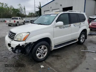 2005 Lexus GX with VIN JTJBT20X850068687, listed as a Copart auction lot 51453805 with 182,838 mi miles and Salvage Title. Bid and sale history available at carsss.com. Image 1.