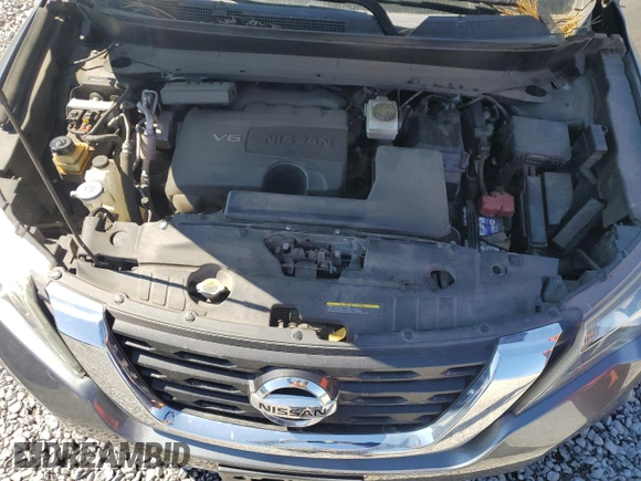 2017 Nissan Pathfinder S with VIN 5N1DR2MN1HC697435, listed as a Copart auction lot 48138225 with 128,782 mi miles and Salvage title. Bid and sale history available at DreamBid. Image 13.