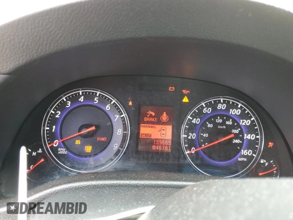 2007 Infiniti G35 Journey with VIN JNKBV61E77M716550, listed as a Copart auction lot 49495765 with 159,665 mi miles and Salvage Title. Bid and sale history available at DreamBid. Image 9.
