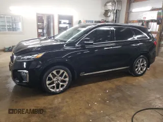 2019 Kia Sorento SX z VIN 5XYPKDA50KG505950, wystawiony jako Copart lot #59388965 z przebiegiem 68 583 mil mil oraz Czysty tytuł • Clean title. Historia ofert i sprzedaży dostępna na DreamBid. Obrazek 1.