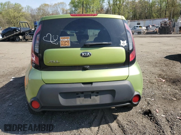 2015 Kia Soul + with VIN KNDJP3A57F7774581, listed as a Copart auction lot 53525905 with 126,763 mi miles and Salvage Title. Bid and sale history available at carsss.com. Image 6.