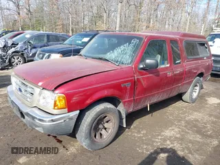 2001 Ford Ranger XLT Appearance with VIN 1FTYR14E21TA93687, listed as a IAAI auction lot 41414603 with 248,354 mi miles. Bid and sale history available at carsss.com. Image 2.