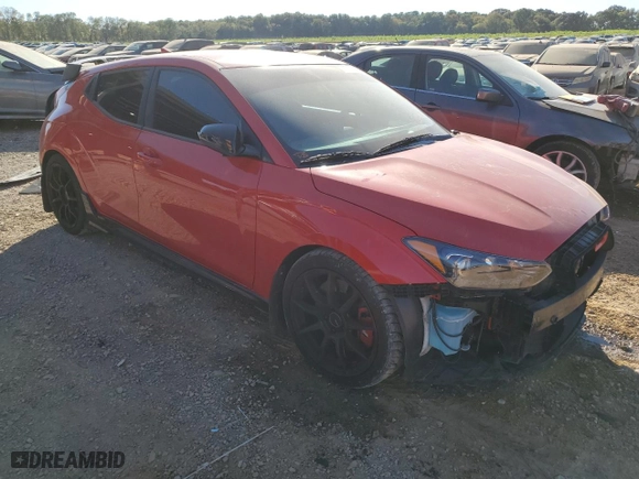 2019 Hyundai Veloster N with VIN KMHT36AH1KU001810, listed as a Copart auction lot 77386134 with 31,569 mi miles and Salvage Title. Bid and sale history available at carsss.com. Image 4.
