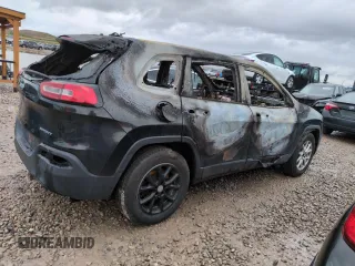 2015 Jeep Cherokee Sport z VIN 1C4PJMAB9FW564237, wystawiony jako Copart lot #51441465 z przebiegiem Nie podano mil oraz Szkoda całkowita • Salvage title. Historia ofert i sprzedaży dostępna na DreamBid. Obrazek 3.