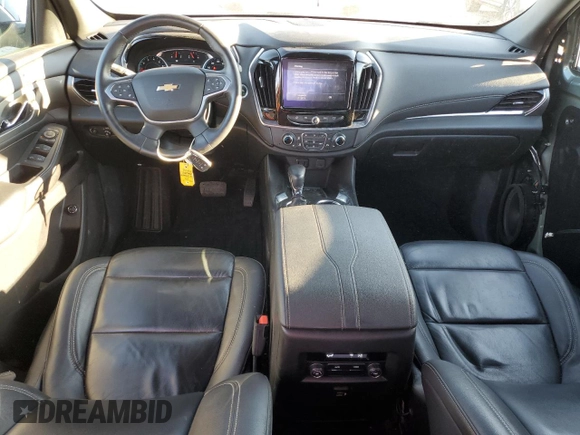 2022 Chevrolet Traverse LT Leather with VIN 1GNERHKW2NJ122329, listed as a Copart auction lot 46327505 with 54,110 mi miles and Salvage Title. Bid and sale history available at carsss.com. Image 8.