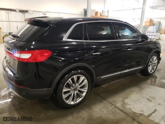 2016 Lincoln MKX Reserve with VIN 2LMTJ8LP1GBL55771, listed as a Copart auction lot 45396225 with 125,508 mi miles and Salvage Title. Bid and sale history available at carsss.com. Image 3.