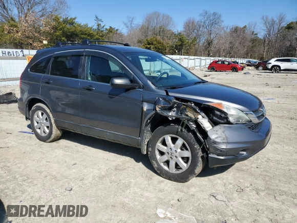 2011 Honda CR-V SE with VIN 5J6RE4H43BL059692, listed as a Copart auction lot 46409705 with 166,937 mi miles and Salvage Title. Bid and sale history available at carsss.com. Image 4.
