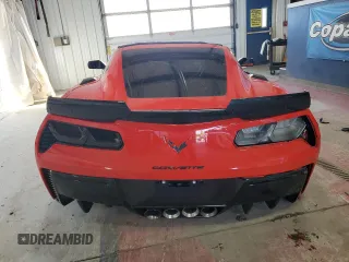 2016 Chevrolet Corvette Z06 1LZ with VIN 1G1YP2D67G5611240, listed as a Copart auction lot 68030904 with 0 mi miles and Salvage Title. Bid and sale history available at carsss.com. Image 6.