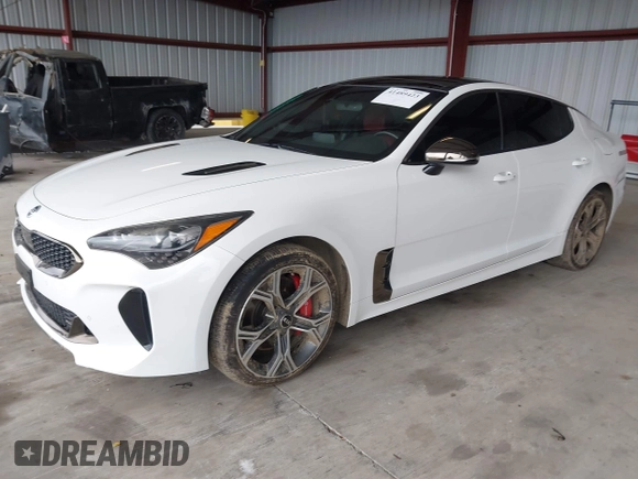 2019 Kia Stinger GT1 with VIN KNAE45LC4K6045047, listed as a IAAI auction lot 41489423 with 75,845 mi miles and . Bid and sale history available at DreamBid. Image 18.