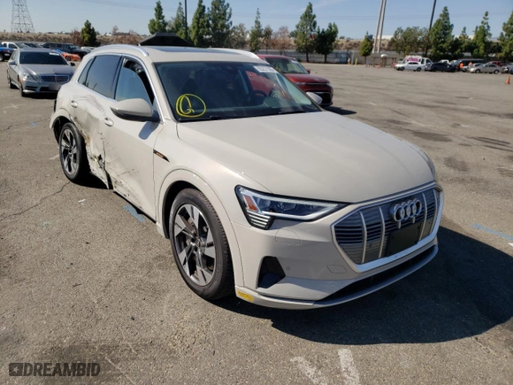 2022 Audi e-tron Premium with VIN WA1AAAGE0NB024295, listed as a Copart auction lot 65237562 with 4,495 mi miles. Bid and sale history available at carsss.com. Image 1.