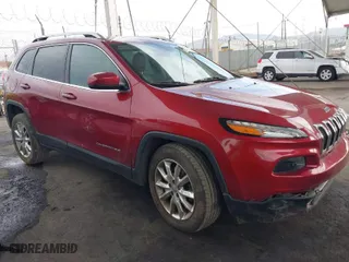 2017 Jeep Cherokee Limited with VIN 1C4PJMDSXHW582406, listed as a IAAI auction lot 41231312 with 73,696 mi miles. Bid and sale history available at carsss.com. Image 1.