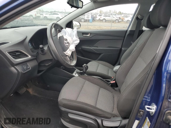 2021 Hyundai Accent Limited with VIN 3KPC34A67ME152725, listed as a Copart auction lot 74799464 with 24,519 mi miles and Salvage Title. Bid and sale history available at carsss.com. Image 7.