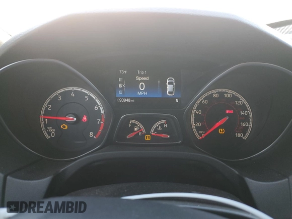 2018 Ford Focus ST with VIN 1FADP3L94JL208705, listed as a Copart auction lot 52069925 with 93,948 mi miles and Salvage Title. Bid and sale history available at DreamBid. Image 9.