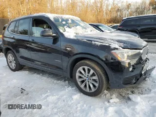 2016 BMW X3 xDrive28i with VIN 5UXWX9C56G0D72472, listed as a Copart auction lot 87947105 with 108,023 mi miles and Salvage Title. Bid and sale history available at DreamBid. Image 4.