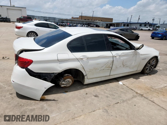 2016 BMW 5 Series 528i with VIN WBA5A5C59GD528109, listed as a Copart auction lot 61691405 with 107,837 mi miles and Salvage title. Bid and sale history available at DreamBid. Image 3.