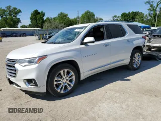 2018 Chevrolet Traverse High Country z VIN 1GNEVKKW5JJ110050, wystawiony jako Copart lot #55344625 z przebiegiem 111 467 mil mil oraz Szkoda całkowita • Salvage title. Historia ofert i sprzedaży dostępna na DreamBid. Obrazek 1.