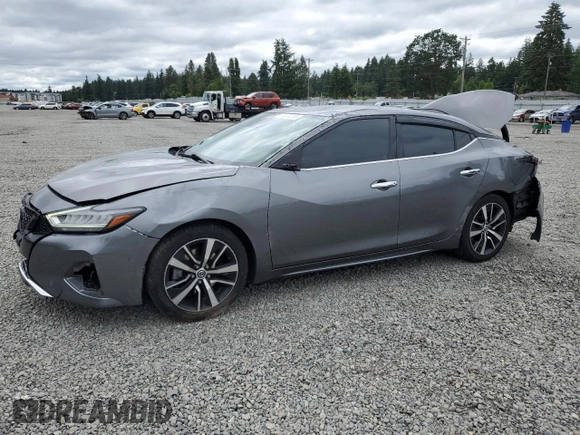 2021 Nissan Maxima SV with VIN 1N4AA6CV0MC504375, listed as a Copart auction lot 59573315 with 103,451 mi miles and Salvage title. Bid and sale history available at DreamBid. Image 1.