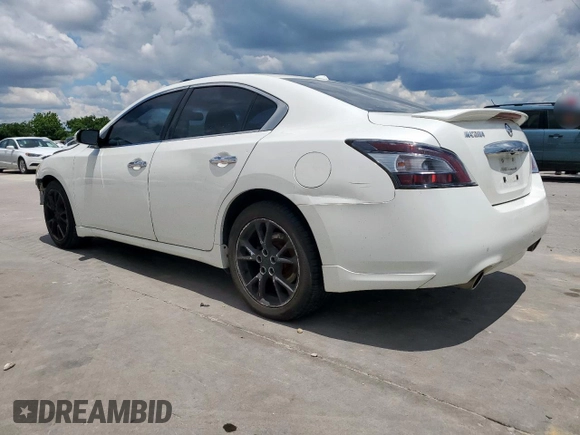 2014 Nissan Maxima SV with VIN 1N4AA5AP3EC467676, listed as a Copart auction lot 56574015 with 158,612 mi miles and Salvage title. Bid and sale history available at DreamBid. Image 2.