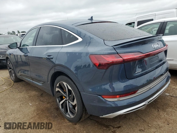2020 Audi e-tron Sportback Prestige with VIN WA13ABGE0LB034806, listed as a Copart auction lot 63249024 with 52,616 mi miles and Salvage title. Bid and sale history available at DreamBid. Image 2.