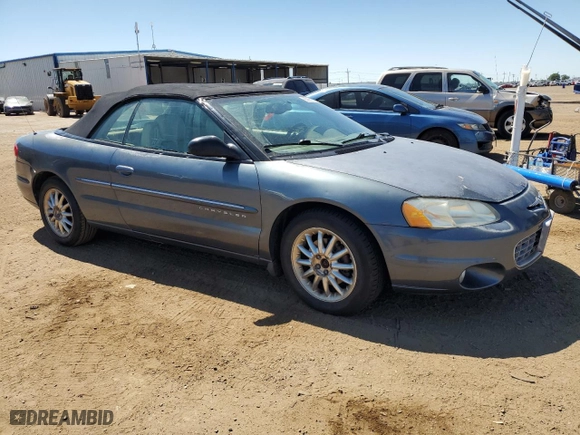 2001 Chrysler Sebring Limited with VIN 1C3EL65U31N638098, listed as a Copart auction lot 60268024 with 112,269 mi miles and Clean Title. Bid and sale history available at carsss.com. Image 4.