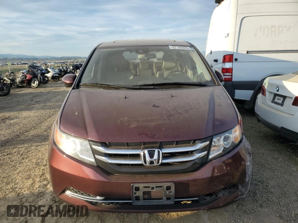 2015 Honda Odyssey EX-L with VIN 5FNRL5H6XFB065761, listed as a Copart auction lot 47125025 with 97,263 mi miles and Salvage Title. Bid and sale history available at DreamBid. Image 5.