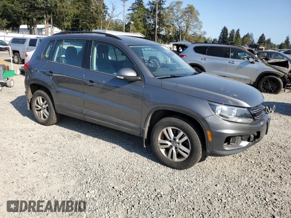 2017 Volkswagen Tiguan S with VIN WVGBV7AX1HK017920, listed as a Copart auction lot 55531125 with 126,129 mi miles and Clean Title. Bid and sale history available at DreamBid. Image 4.